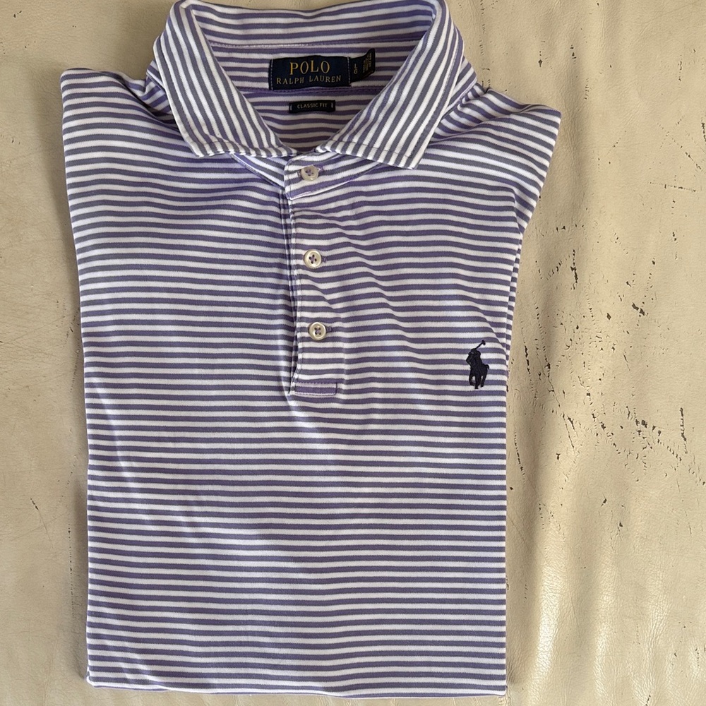 Polo by Ralph Lauren Kids Striped Polo Shirt - Blue and White
